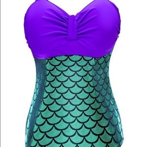 Swim - Mermaid Holographic Shimmer Seashell One-Piece XL Swim - Mermaid Holographic Shimmer Seashell One-Piece XL